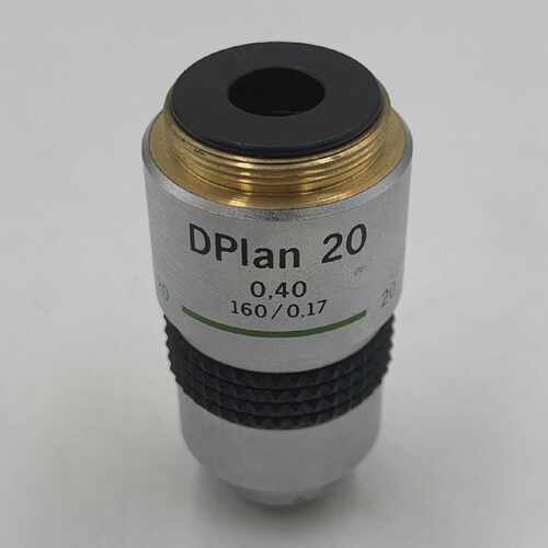 Olympus DPlan 20 0.40 160/0.17 Lens Used