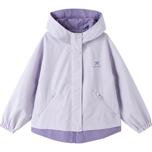 【balaOne】巴拉巴拉童装儿童外套女童上衣2026新款春防风防泼水