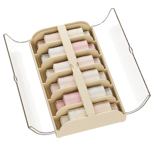 衣柜内窄缝袜子收纳盒内衣内裤省空间三合一分格整理神器宿舍抽屉