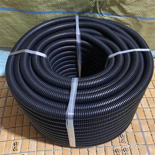 波纹管全新料PVC白色黑色黄色红色蓝色阻燃穿线波纹管 一卷也包i.