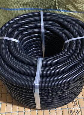 波纹管全新料PVC白色黑色黄色红色蓝色阻燃穿线波纹管 一卷也包i.