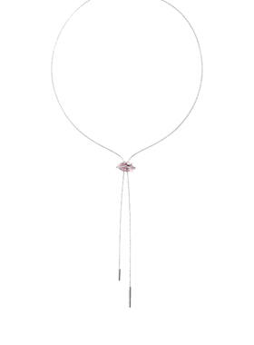 轻奢小众晶体抽绳项链