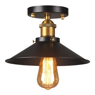 设计师美式乡村复古工业风灯具loft客厅卧室阳台过道小黑裙吸顶灯