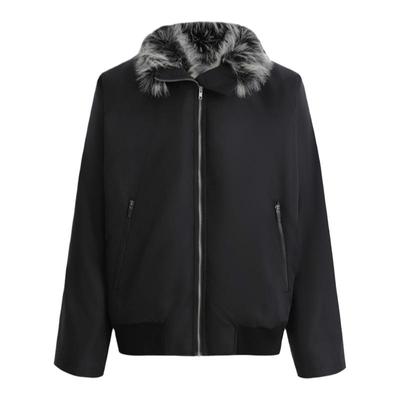 OVERSIZE大廓形加厚皮草内胆夹克