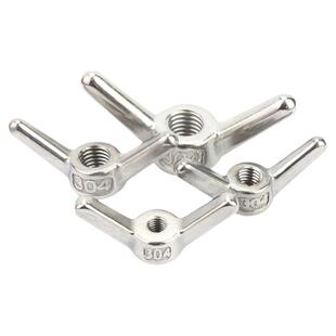 304/201/316不锈钢蝶型螺母蝴蝶形羊角螺丝帽元宝手拧M3M4M5M6M8