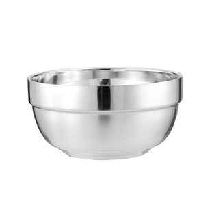 不锈钢碗304食品级家用加厚双层隔热饭碗成人儿童汤碗防烫防摔碗