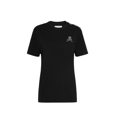 PHILIPP PLEIN/PP 2026年夏季女士Skull&Bones圆领短袖T恤