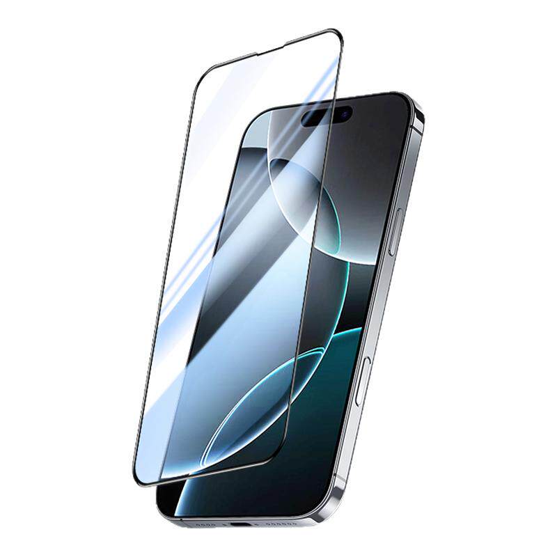 适用苹果16/15钢化膜iPhone16ProMax手机膜14贴膜13全屏11覆盖12防指纹Plus防爆摔pm高清抗蓝光