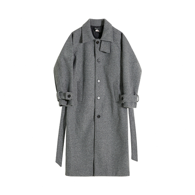 MRCYC秋冬加厚中长款毛呢子大衣