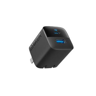 Anker安克33W充电器双口快充适用苹果16充电头iPhone15promax手机14多口PD30W闪充USB+TypeC接口折叠插头小巧