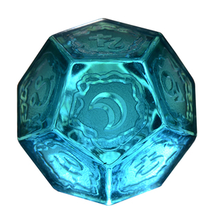 蓝锆石琉璃星象骰子3件套行星 星座 宫位骰子色子礼物定制图案阳