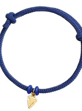 奶酪手绳串珠可调节可爱女