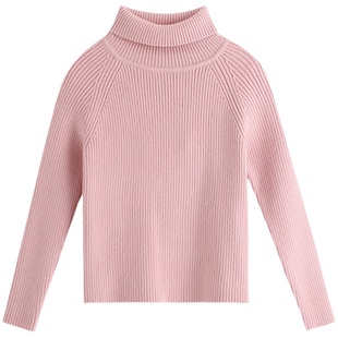沫沫童装冬装女童打底针织衫2026秋冬季新款儿童高领洋气加厚毛衣