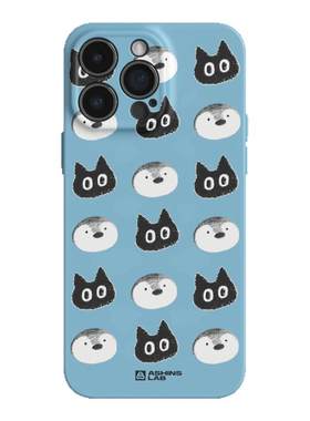 猫咪和企鹅 适用苹果17ProMax软壳iPhone16华为mate30p精孔磨砂小米15p小众不撞壳14全包P50趣味可爱亮面防摔