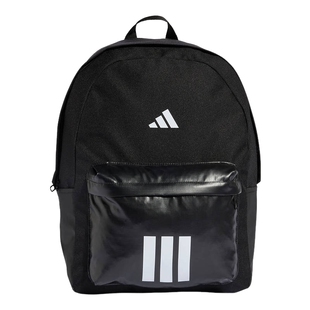adidas阿迪达斯黑色三条纹学生书包通勤电脑包春双肩背包 KQ7966