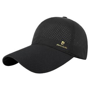 皮尔卡丹帽子男士夏季速干鸭舌帽女士户外网眼透气钓鱼防晒棒球帽