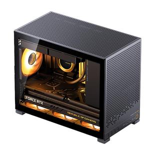 乔思伯D32 PRO悟MATX机箱桌面台式电脑主机透气外壳立式玻璃侧透