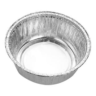 锡纸碗盘圆形烤鸡蛋花甲粉丝专用一次性锡箔纸盒煲仔饭打包锡纸盒