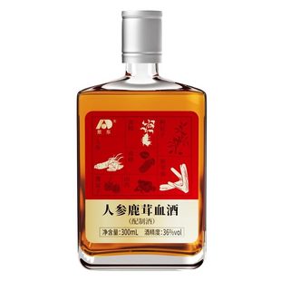 吉林敖东人参鹿茸血酒清香型白酒梅花鹿血黄精枸杞男士滋补养生酒