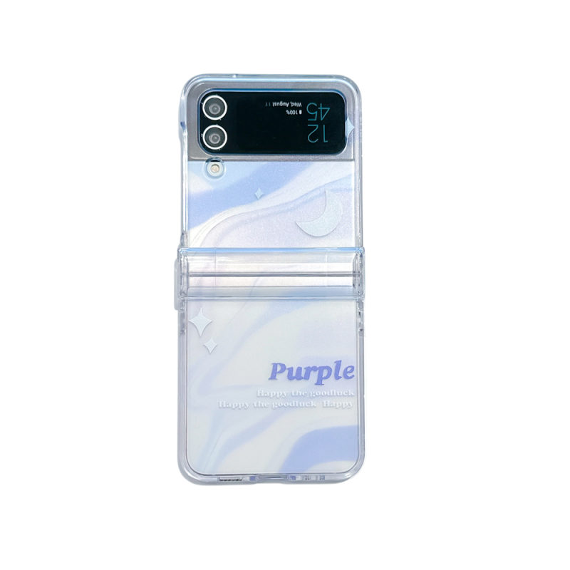 适用三星zflip4新款z3代折叠屏手机壳粉色大理石FindN2Flip简约保护壳高级感小众艺术感防摔p50pocket