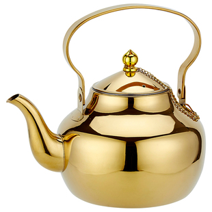 加厚不锈钢提柄水壶家用茶壶饭店餐厅酒楼商用茶水壶多炉具适用