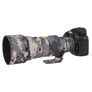 适用于尼康AF-S 500mmF5.6E PFEDVR迷彩镜头炮衣556定焦保护套