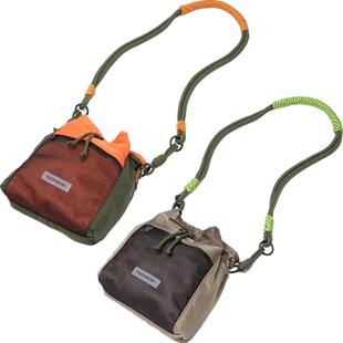 COMBACK斜挎包户外休闲抽绳束口袋男女百搭轻便单肩小挎包水桶包