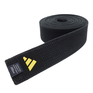 道郎 adidas阿迪达斯跆拳道黑带绣字 新标新批次喷码防伪假一罚十