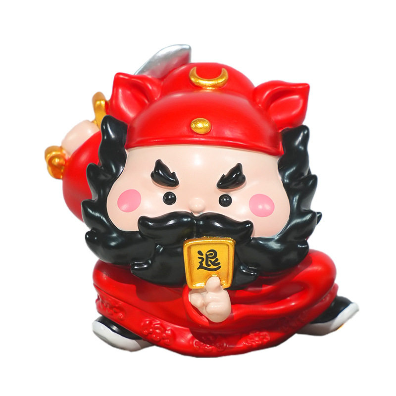 财神爷钟馗神龛小型供奉佛像手办