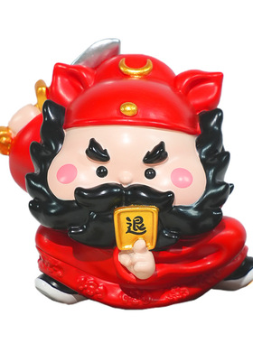 财神爷钟馗神龛小型供奉佛像手办