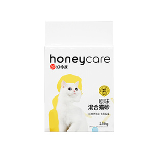 好命天生猫砂Honeycare混合猫砂低尘豆腐猫砂膨润土砂6L*3包正品