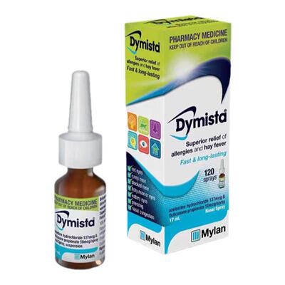 新西兰Dymista达美斯特抗组胺药激素二合一新一代过敏性鼻炎喷雾
