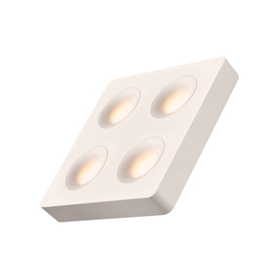 中古奶油风可可蛋奶智能超薄明装斗胆灯客厅吸顶四头筒射灯无主灯