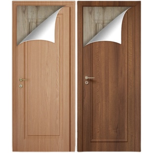 超厚木门修补贴纸自粘整张门贴壁纸旧门改造贴膜包门套木纹贴纸