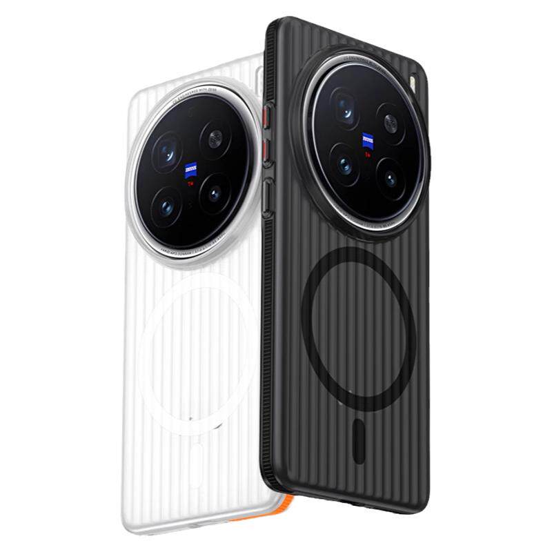 迈博旅MBL【裸感顶配】适用OPPOFindX8手机壳X8Ultra瓦楞光栅壳全包x8Pro简约磁吸肤感超薄行李箱纹8s