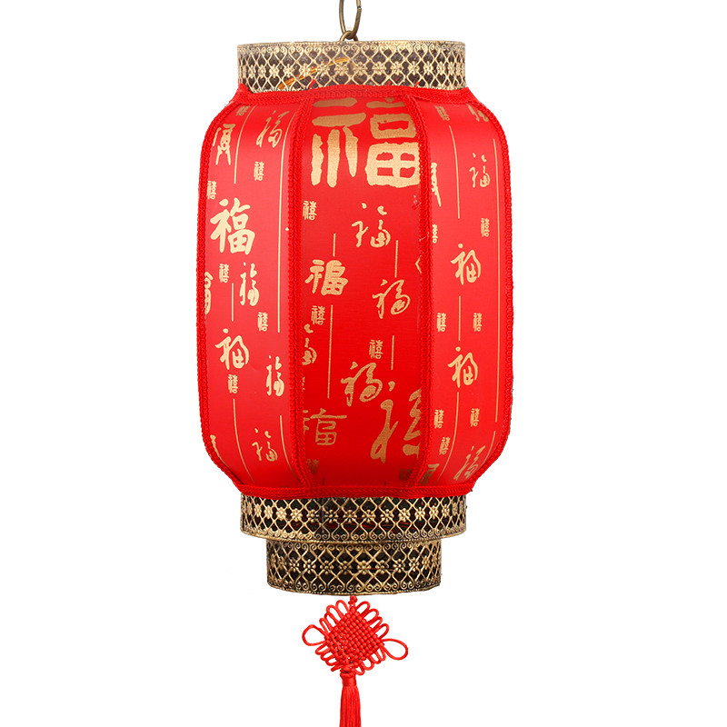国庆节大红仿古羊皮灯笼户外防水灯笼