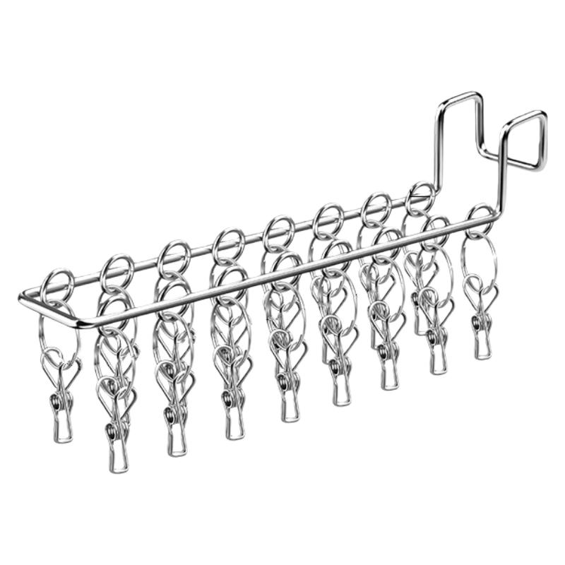 多夹子晾衣架家用无痕晒袜子神器多功能晒袜架阳台多夹子晾衣架