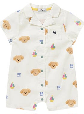 BLUEDOG轻薄衬衫风连身服