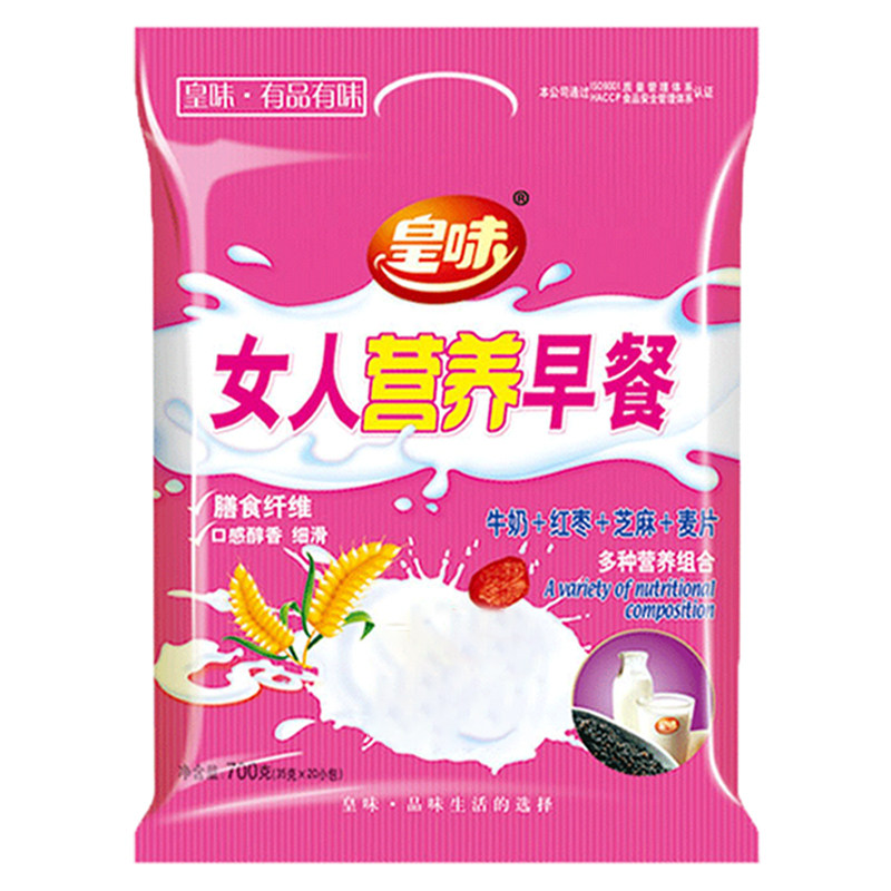 皇味营养早餐谷物杂粮红枣燕麦片