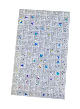 精品4mm卡4奥地利品质100颗国华施家尖珠5mm卡5菱形珠压顶水晶珠