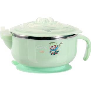 小豆苗保温注水碗辅食碗宝宝家用小孩吃饭防摔防烫婴幼儿童加热碗