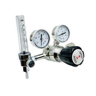 316L不锈钢减压阀带浮子流量计转子25L标气氩气CO2气瓶减压器上海