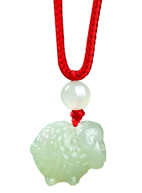 妙韵和田玉十二生肖男女款羊吊坠