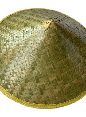 青竹斗笠遮阳劳动夏季采茶大檐