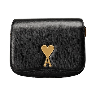 【心意挚礼】Ami Paris男女同款Paris Paris系列牛皮革手提包手袋