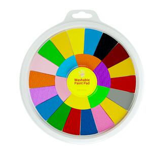 儿童手指画颜料幼儿园彩色印泥宝宝涂鸦印台绘画工具无毒手掌点画