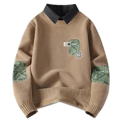 啄木鸟内搭假两件加绒冬保暖毛衣