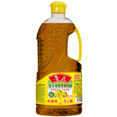 鲁花菜籽油900ml低油小瓶装家用