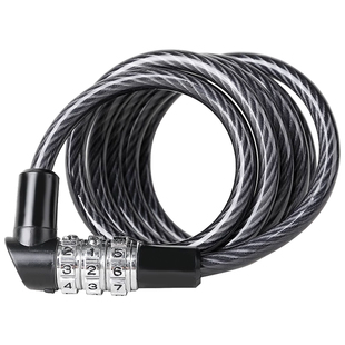 德国ABUS圈型锁密码锁自行车童车头盔锁单车防盗固定便携迷你锁头