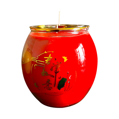 3天7天佛钵圆满酥油灯寺庙家用无烟蜡烛佛前供灯莲花长明灯大佛钵